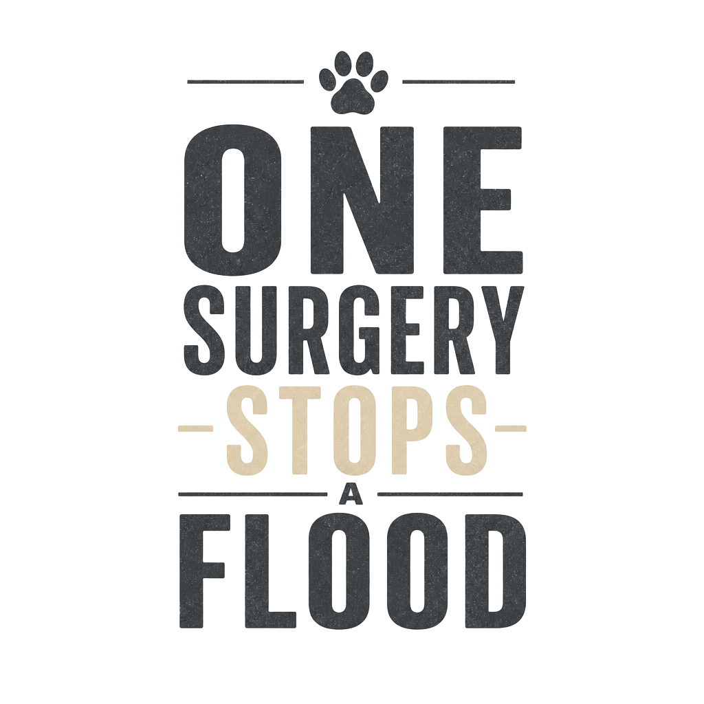 One Surgery Stops A Flood t-shirt design